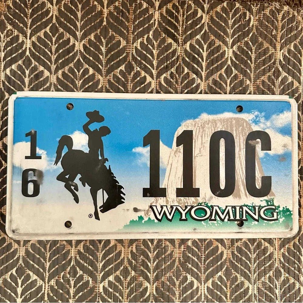 Wyoming License Plate
